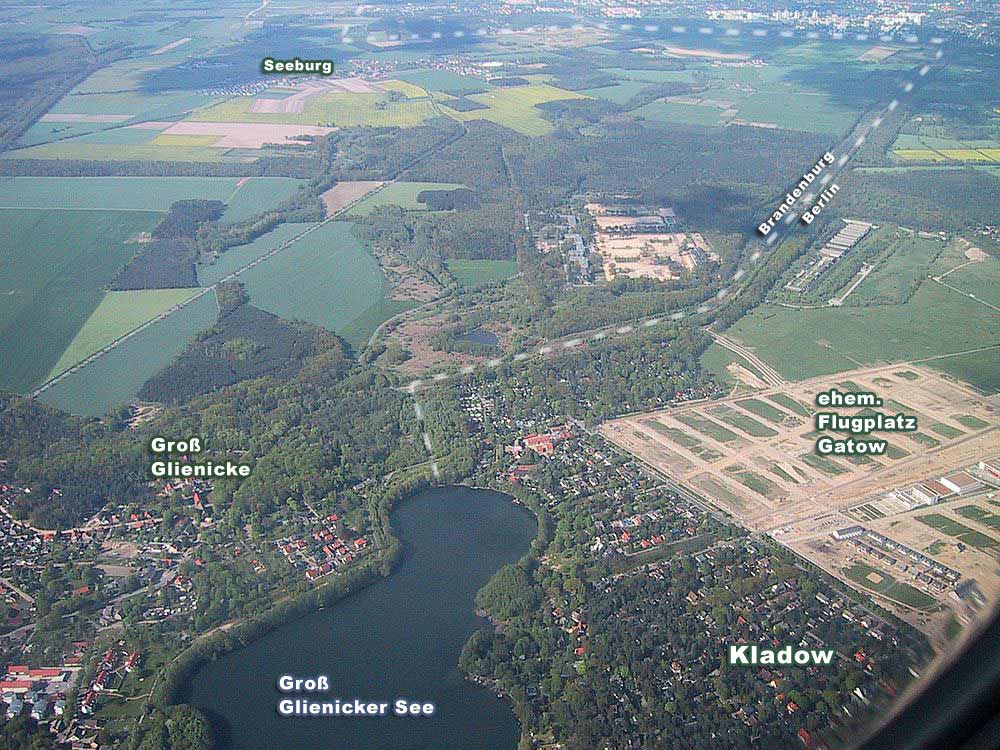 Luftaufnahme Groß Glienicker See 2001